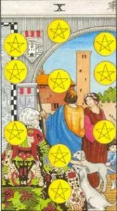 Structure of a Tarot Card Deck - 2 10 of Pentacles