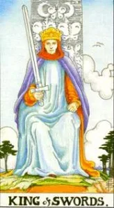 Structure of a Tarot Card Deck - 5 King of Swords