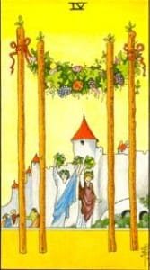 4 of Wands 4 of Wands