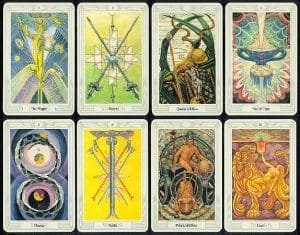 Buying Your Own First Tarot Card Deck - 1 Some of the Thoth Tarot Card Deck Card Images