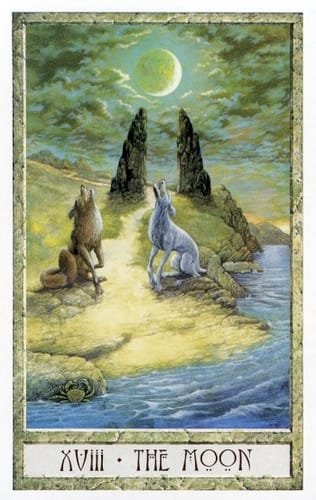 The Druidcraft Tarot Deck - 9 The Moon - The Druidcraft Tarot Deck