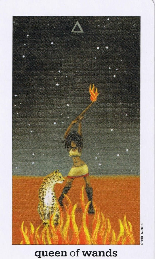 Queen of Wands - Sun and Moon Tarot Deck