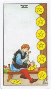 8 of Pentacles - Rider-Waite-Smith Tarot