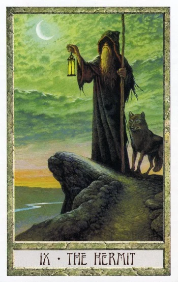 The Druidcraft Tarot Deck - 8 The Hermit - The Druidcraft Tarot Deck