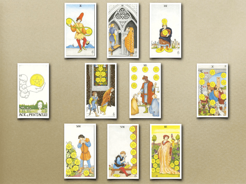 Journey of the Four Suits - Pentacles Journey of the Four Suits - Pentacles