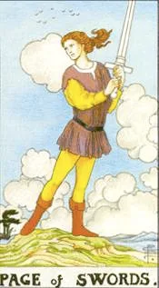 8-9-10 of Cups: Saturn-Jupiter-Mars in Pisces Decans: Dissolving Delusions and Detachment - 55 Page of Swords - Rider-Waite-Smith