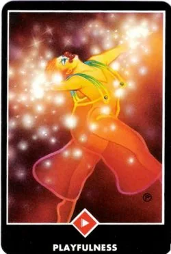 Tarot Court Cards – The Pages - 1 PageofFire Playfulness - PageofFire Playfulness