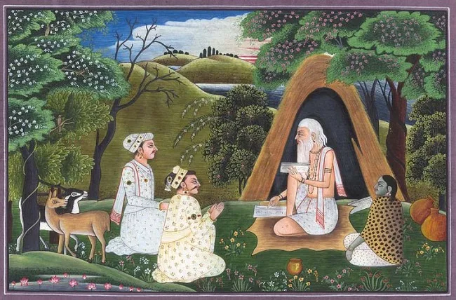 at the hermit's cave