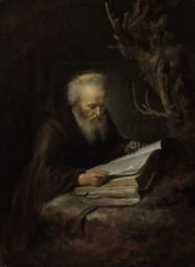 wise old man - hermit in a cave