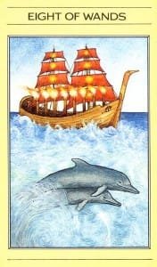 8 of Wands - Mythic Tarot