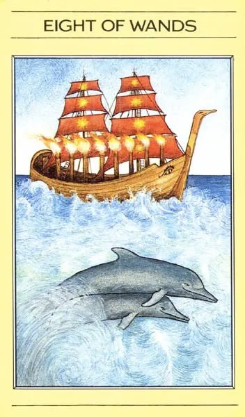 8 of Wands - Mythic Tarot