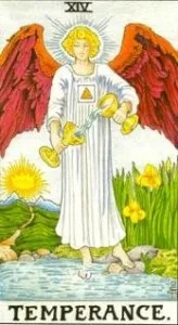 Five in the Tarot Cards - Changing the Status Quo - 3 Temperance - Rider-Waite-Smith Tarot