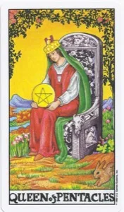 Queen of Pentacles - Rider-Waite-Smith