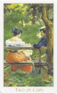 Manifesting Romance using your Tarot Cards - 3 2 Cups - Victorian Romantic Tarot