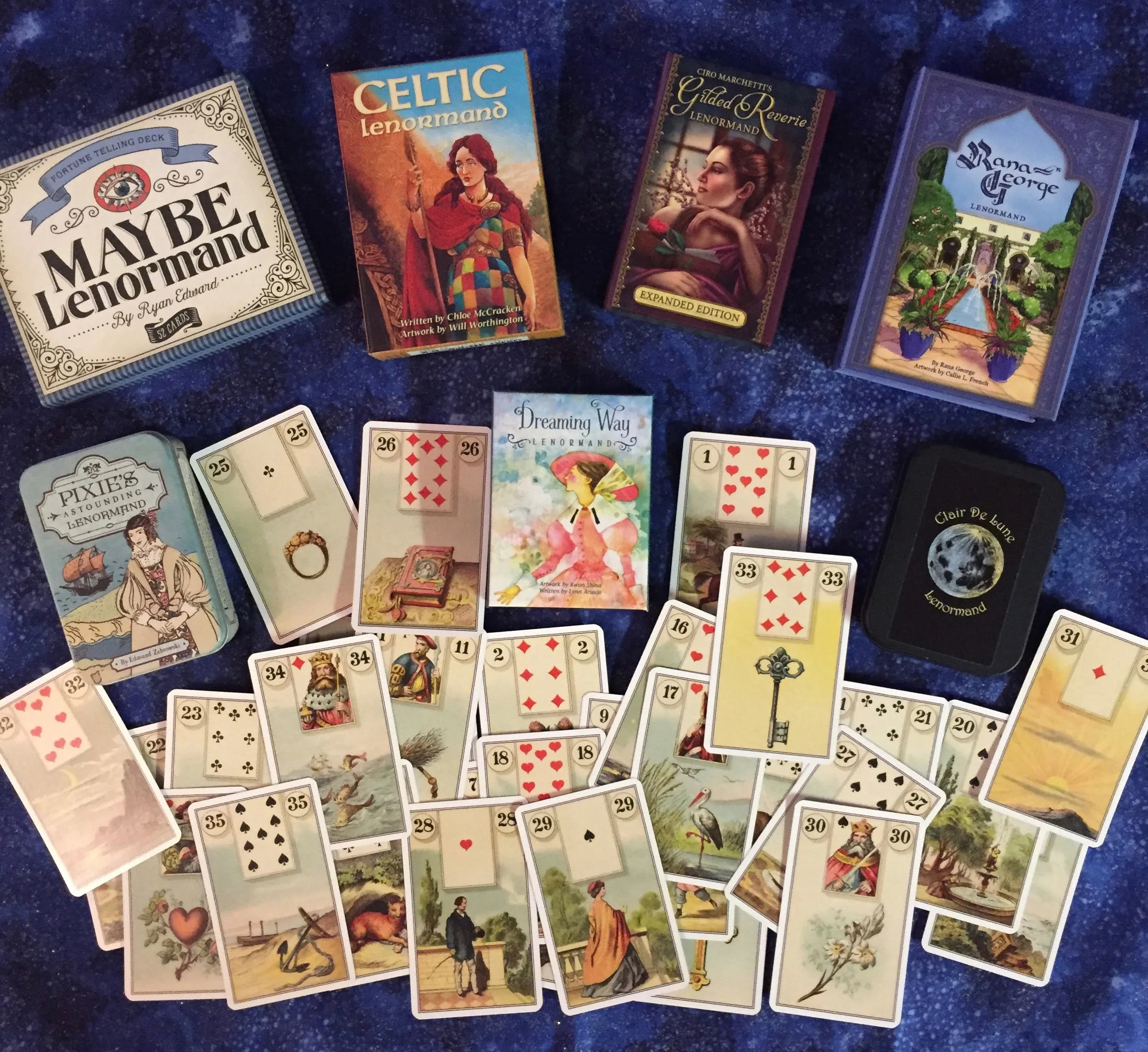 Tarot Card Reading + Learn How to Read Tarot Cards - 8 Lenormand Card Decks