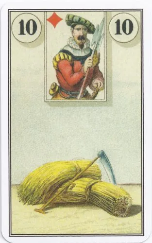Lenormand Card Meanings: Keywords for All 36 Cards - 11 French Cartomancy Lenormand - 10 - Scythe