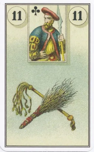 Lenormand Card Meanings: Keywords for All 36 Cards - 12 French Cartomancy Lenormand - 11 - Whip