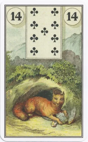 Lenormand Card Meanings: Keywords for All 36 Cards - 15 French Cartomancy Lenormand - 14 - Fox