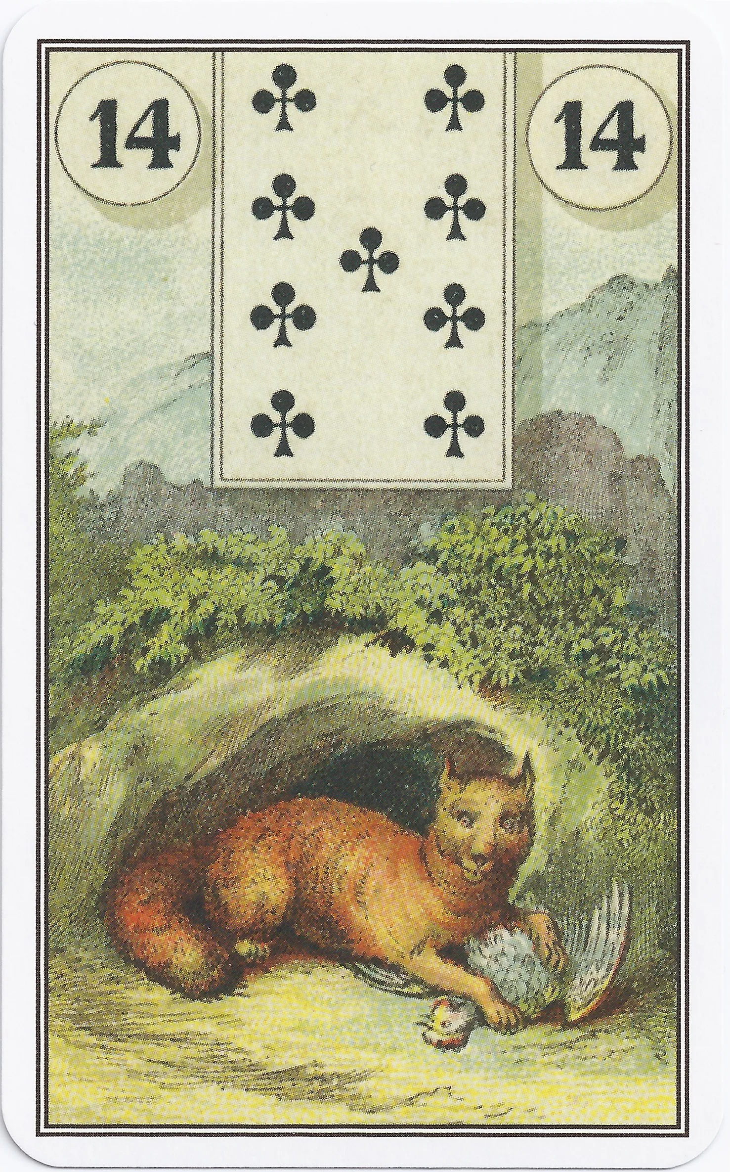 French Cartomancy Lenormand - 14 - Fox
