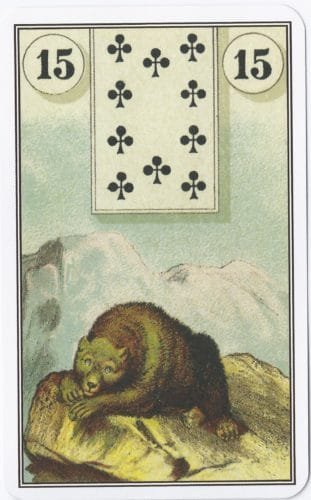 Lenormand Card Meanings: Keywords for All 36 Cards - 16 French Cartomancy Lenormand - 15 - Bear