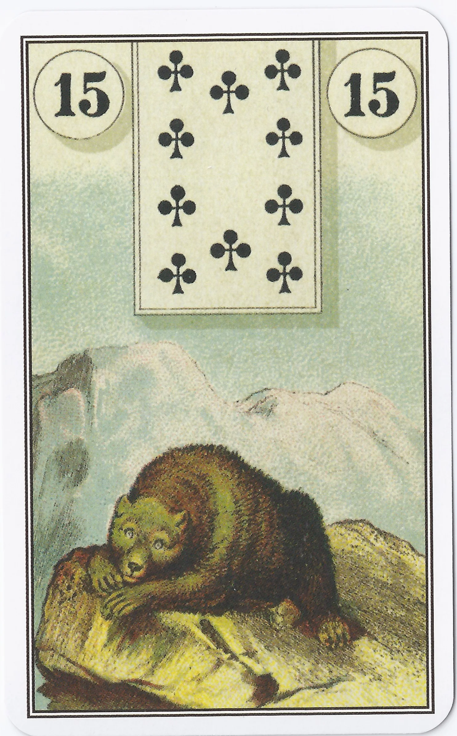 French Cartomancy Lenormand - 15 - Bear