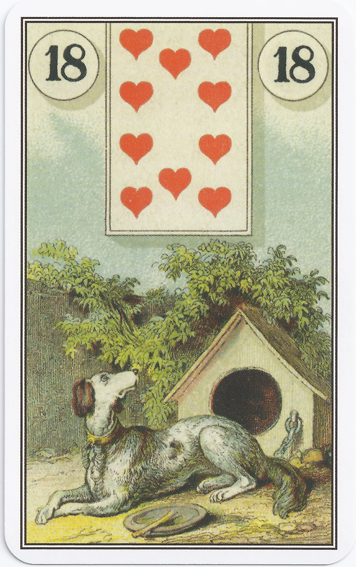 French Cartomancy Lenormand - 18 - Dog