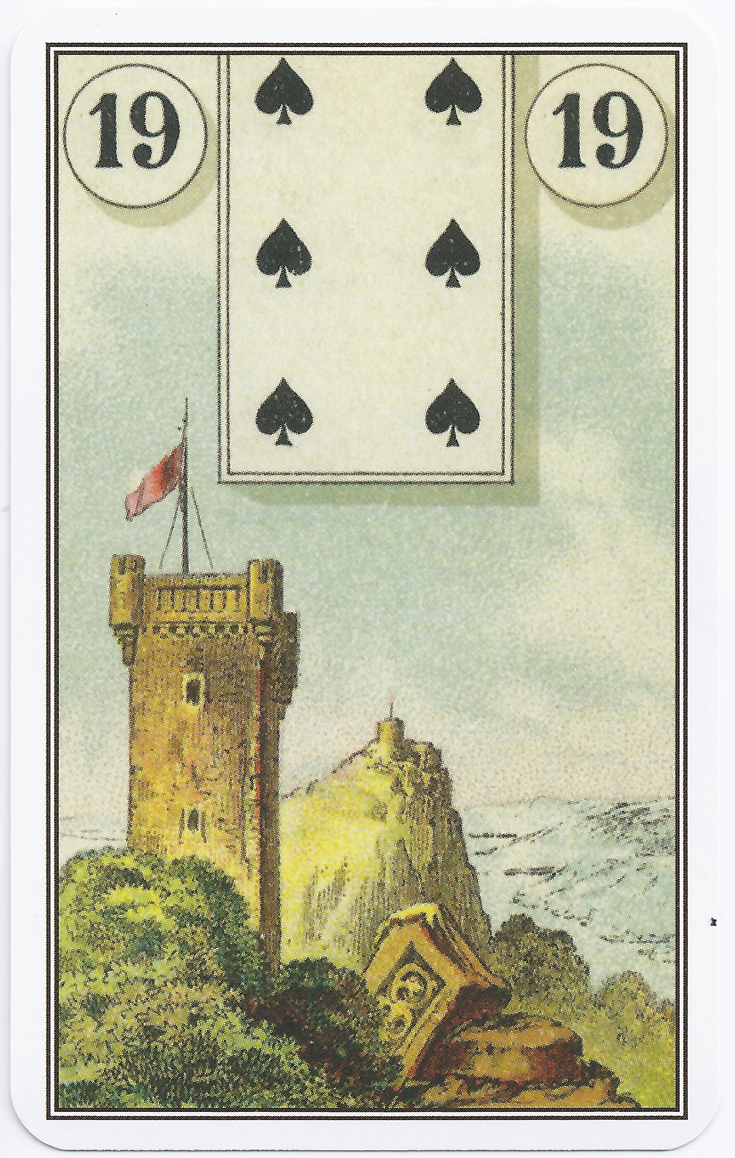 French Cartomancy Lenormand - 19 - Tower