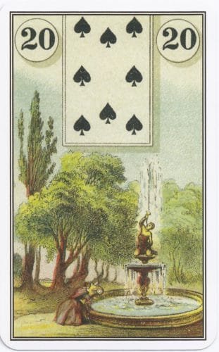 Lenormand Card Meanings: Keywords for All 36 Cards - 21 French Cartomancy Lenormand - 20 - Garden