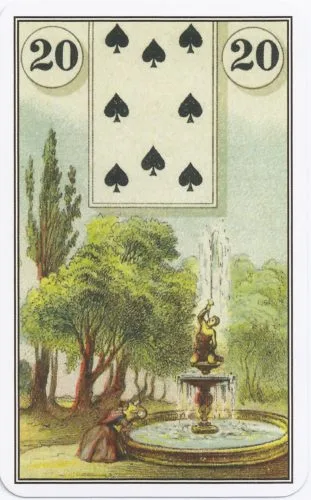 Lenormand Card Meanings: Keywords for All 36 Cards - 21 French Cartomancy Lenormand - 20 - Garden