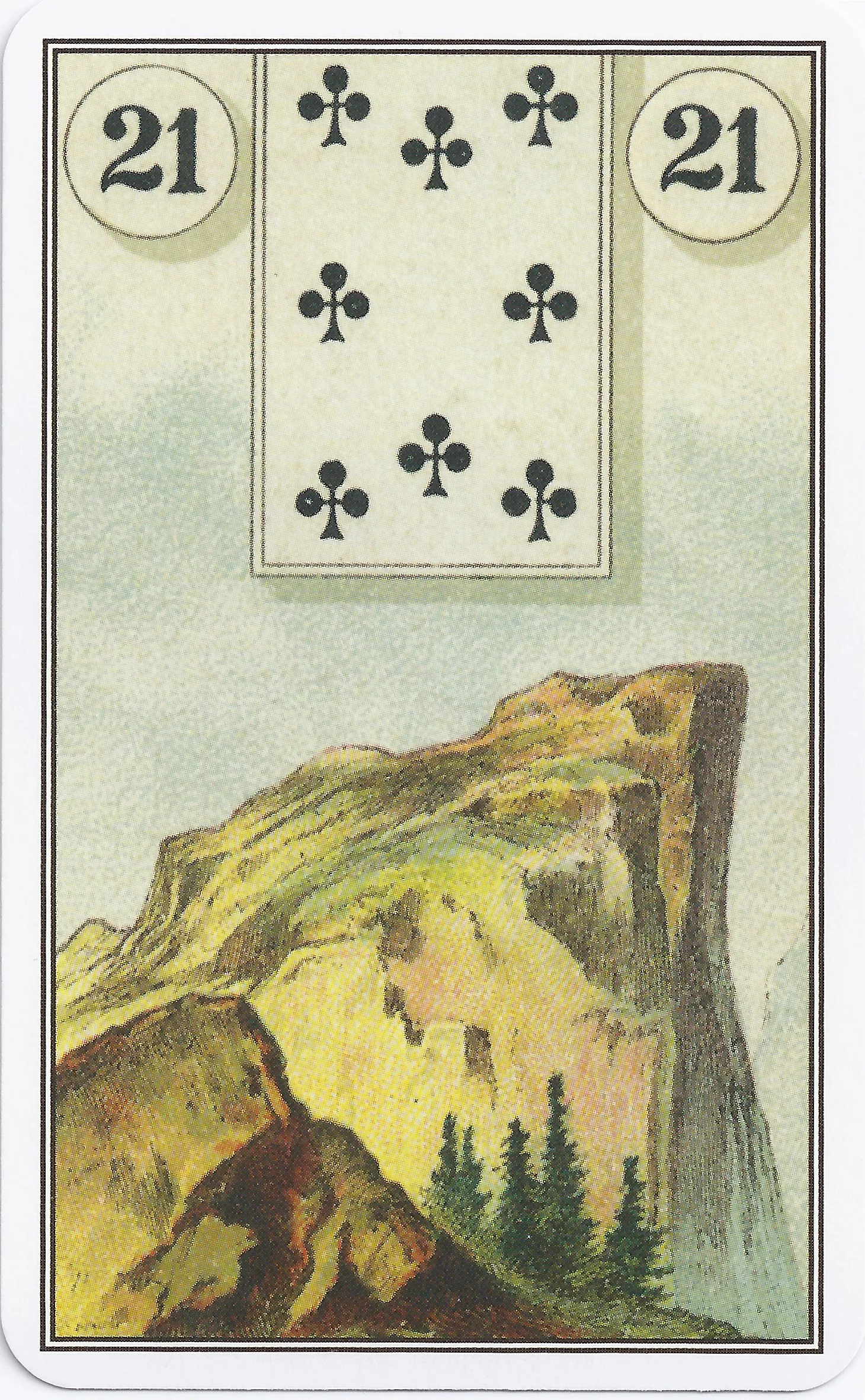 French Cartomancy Lenormand - 21 - Mountain