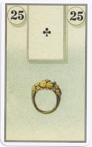 Lenormand Card Meanings: Keywords for All 36 Cards - 26 French Cartomancy Lenormand - 25 - Ring