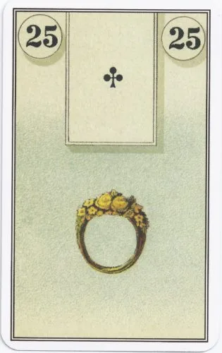 Lenormand Card Meanings: Keywords for All 36 Cards - 26 French Cartomancy Lenormand - 25 - Ring