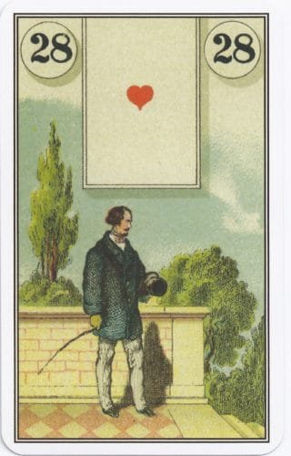 Lenormand Card Meanings: Keywords for All 36 Cards - 29 French Cartomancy Lenormand - 28 - Gentleman