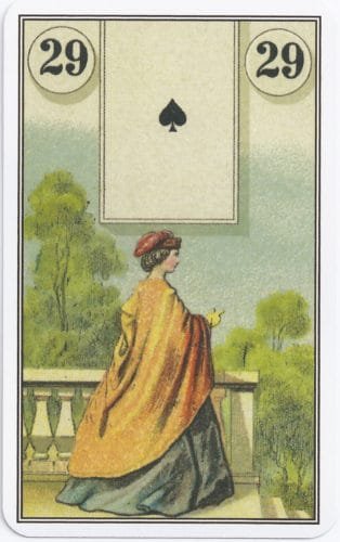 Lenormand Card Meanings: Keywords for All 36 Cards - 30 French Cartomancy Lenormand - 29 - Lady