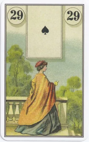 Lenormand Card Meanings: Keywords for All 36 Cards - 30 French Cartomancy Lenormand - 29 - Lady