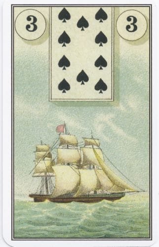 Lenormand Card Meanings: Keywords for All 36 Cards - 4 French Cartomancy Lenormand - 3 - Ship