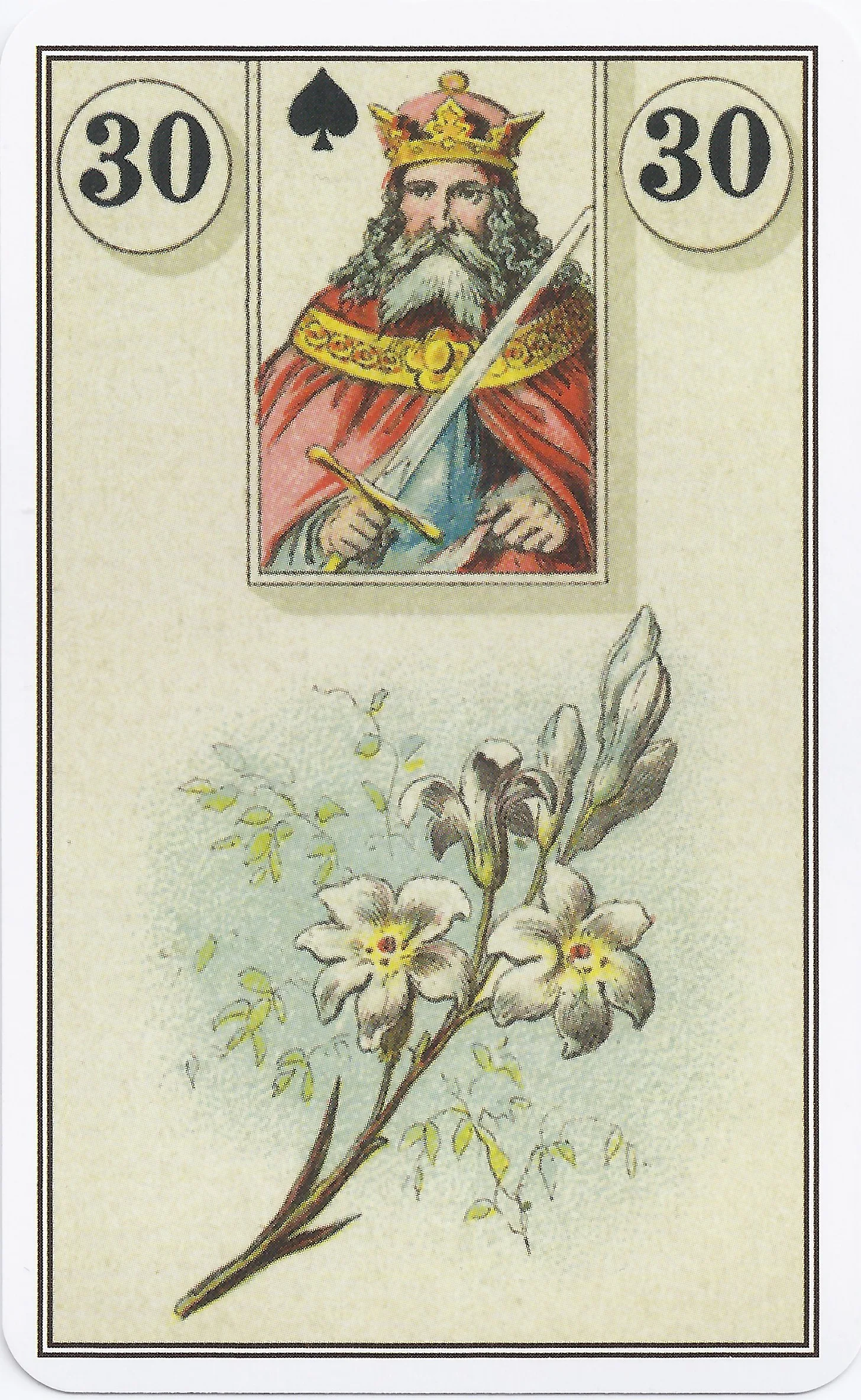French Cartomancy Lenormand - 30 Lilies