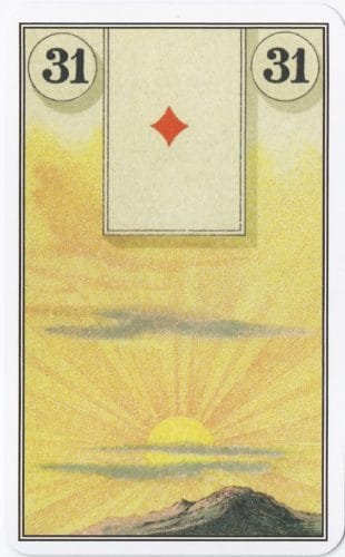 Lenormand Card Meanings: Keywords for All 36 Cards - 32 French Cartomancy Lenormand - 31 - Sun