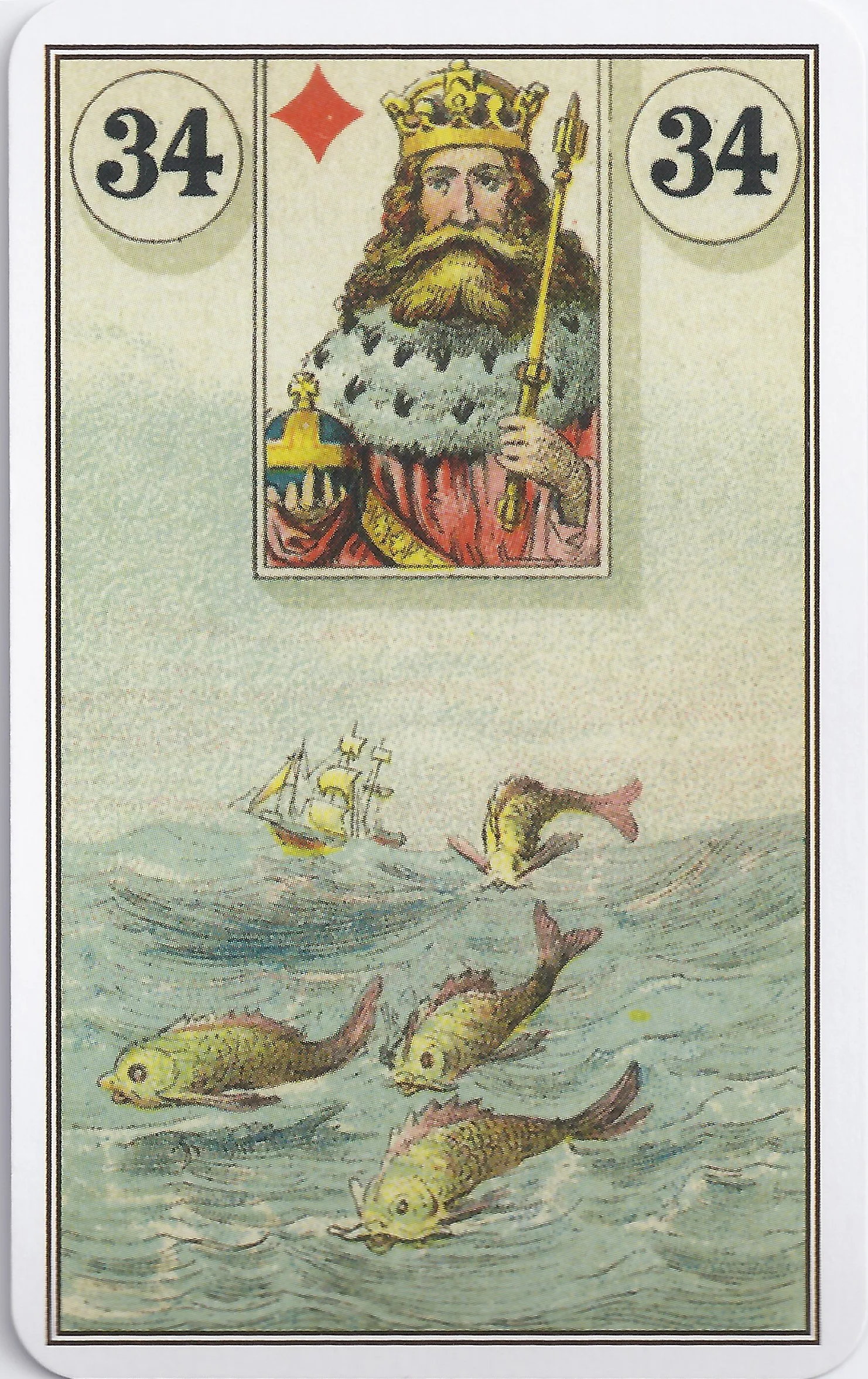 French Cartomancy Lenormand - 34 - Fish