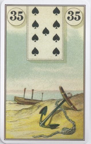 Lenormand Card Meanings: Keywords for All 36 Cards - 36 French Cartomancy Lenormand - 35 - Anchor