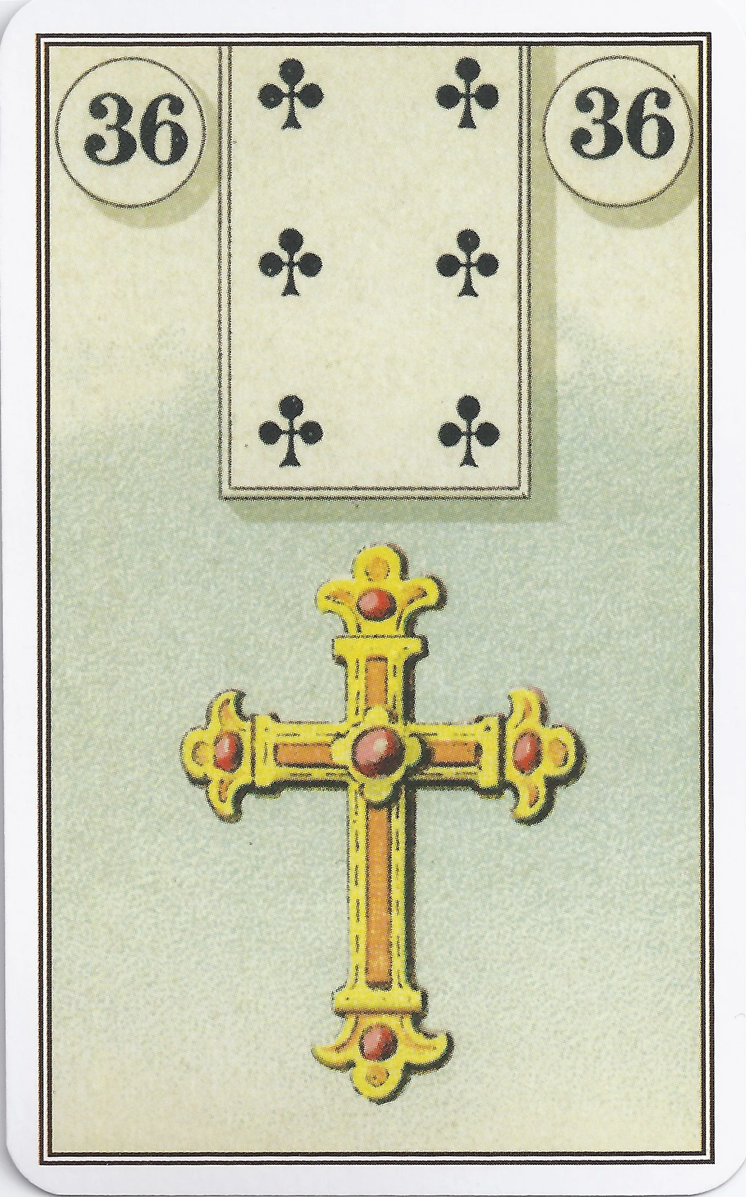 French Cartomancy Lenormand - 36 - Cross