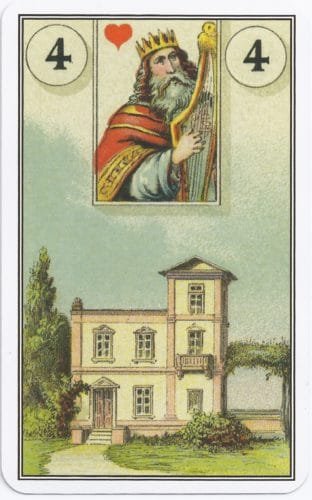 Lenormand Card Meanings: Keywords for All 36 Cards - 5 French Cartomancy Lenormand - 4 - House
