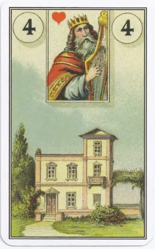 Lenormand Card Meanings: Keywords for All 36 Cards - 5 French Cartomancy Lenormand - 4 - House