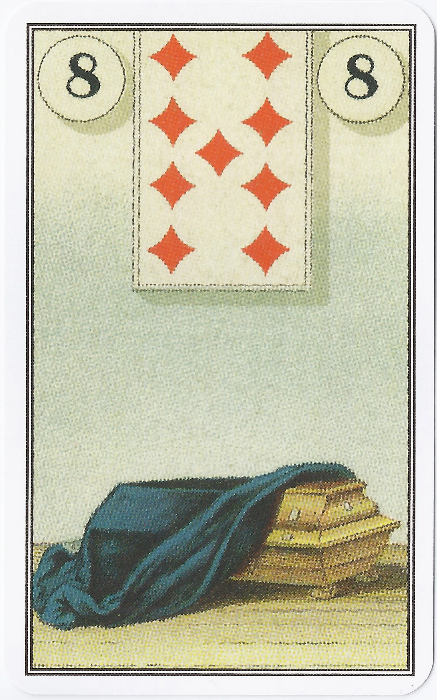 French Cartomancy Lenormand - 8 - Coffin