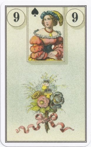 Lenormand Card Meanings: Keywords for All 36 Cards - 10 French Cartomancy Lenormand - 9 - Bouquet