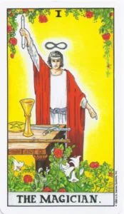 2-3-4 of Cups - Venus-Mercury-Moon in Cancer Decans - Exploring Emotional Security - 24 The Magician - Rider-Waite-Smith