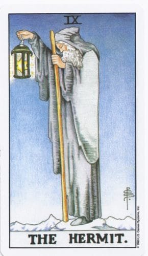 Tarot and AI: My Case For and Against AI - 20 9 Major 9 The Hermit - 9 Major 9 The Hermit