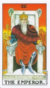 Four in the Tarot Cards - The Material Reality - 2 The Emperor - Rider-Waite-Smith Tarot