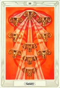 10 of Cups - Satiety - Thoth Tarot