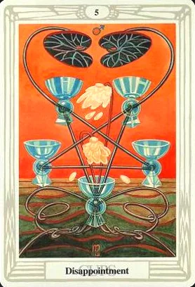 5 of Cups - Disappointment - Thoth Tarot